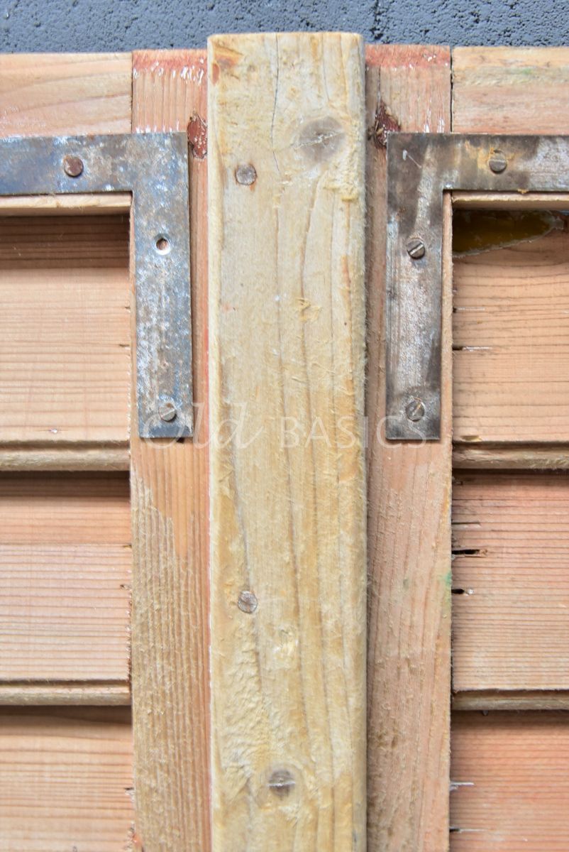 Detail van Set luiken, naturel, materiaal hout